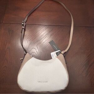 Tahari White and Tan Crossbody Bag 🆕